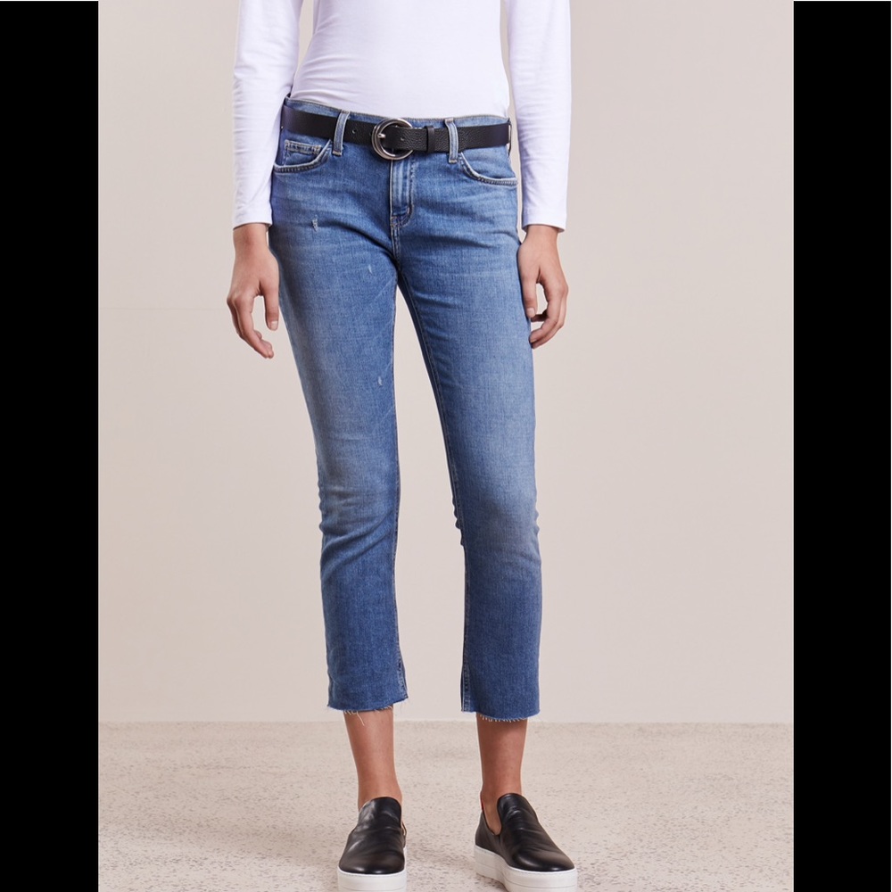 Current/Elliott The Cropped Straight Jean
